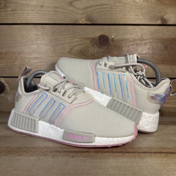 Women’s Size 7 - Adidas NMD R1 “Bliss Pink” Comfort Running Sneakers GW9473 READ - Picture 8 of 12